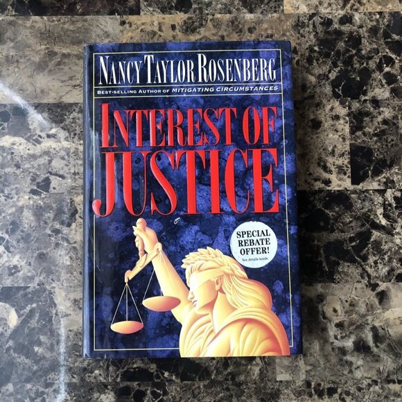Nancy Taylor Rosenberg *INTEREST OF JUSTICE HC/DJ 1st Printing 1993 - Picture 1 of 10